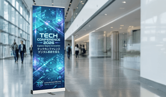 Economy Roll Up Banner Stands 1 Image