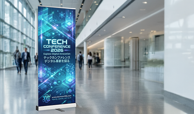 Economy Roll Up Banner Stands Order - Carousel 01 Image 